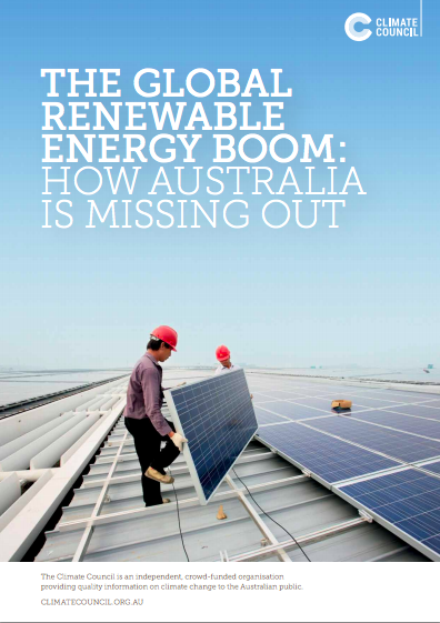 The global renewable energy boom: how Australia is missing out